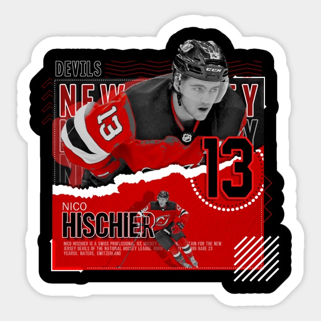 Nico Hischier 13 Jersey Devil Ice Hockey T-Shirt, hoodie, sweater