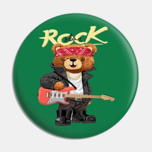 ROCK STAR BEAR Pin