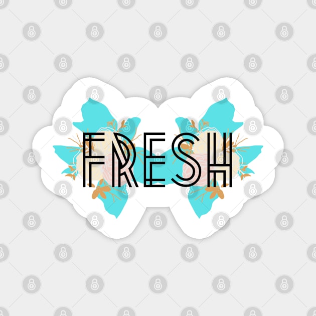 Fresh Floral Magnet by theidealteal