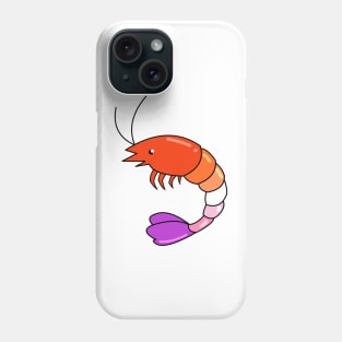 Pride Shrimp Lesbian Phone Case