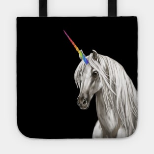 Unicorn in Black Tote