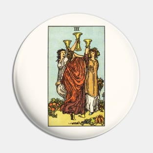 THREE OF CUPS Pin