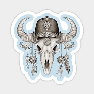 Buffalo skull wild west Magnet