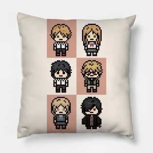 Natsume Cast Pixel Art Pillow