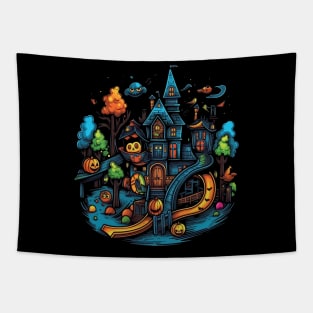 Playground Halloween Tapestry