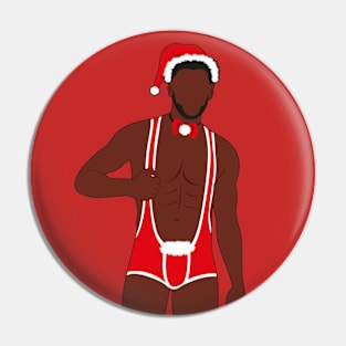 Sexy Black Santa Pin