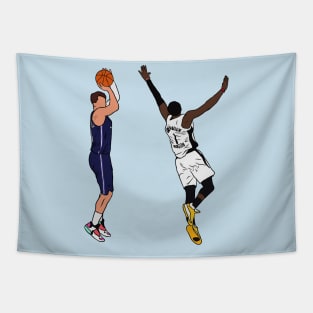 Luka Doncic Game Winner Tapestry