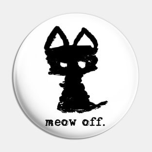 Meowfistofele the black cat – Meow off Pin