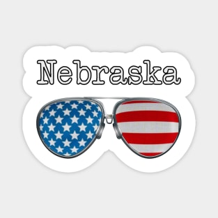 AMERICA PILOT GLASSES NEBRASKA Magnet