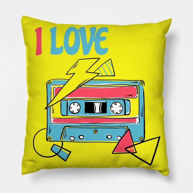 I love 90s Pillow by Kencur