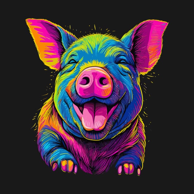 Pot-Bellied Pig Smiling by JH Mart