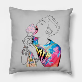 Psychedelic Ice Cream Pillow