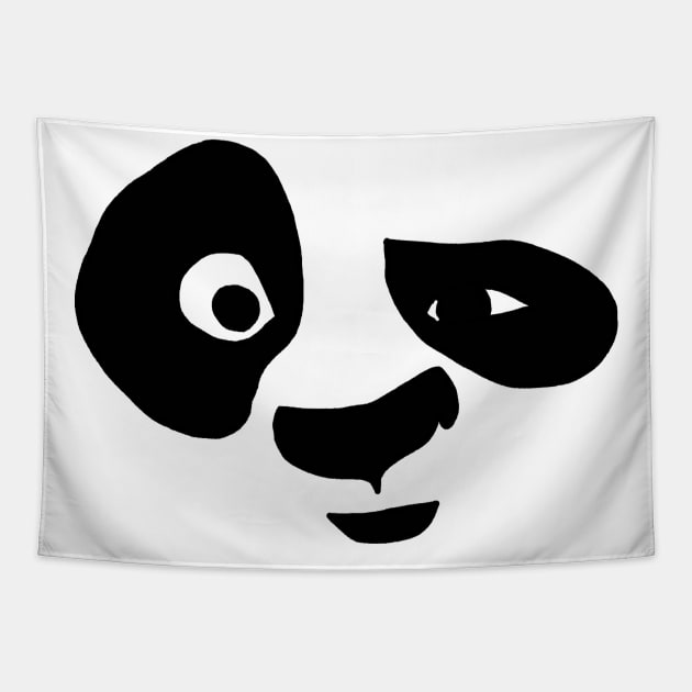 The Big Fat Panda Tapestry by Mr. Yolo