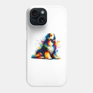 Vibrant Hovawart in Colorful Paint Splash Art Phone Case