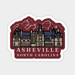 Asheville North Carolina, Biltmore Estate, Mountains Magnet