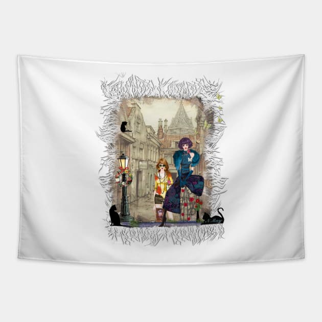 Anton Pieck & today fashion Tapestry by Just Kidding by Nadine May