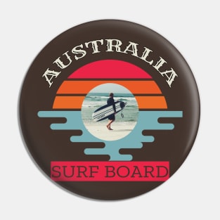 Australia surf board Pin