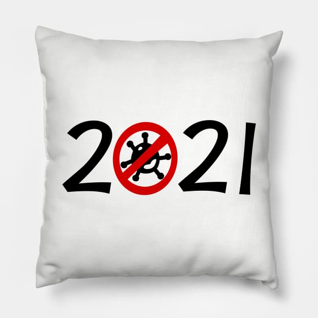 2021 NO VIRUS Pillow by busines_night