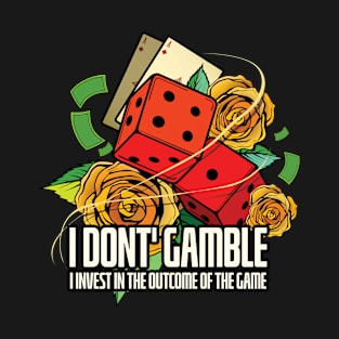 Cards Poker Shirt Gamble Funny Poker Mens Gambling T-Shirt