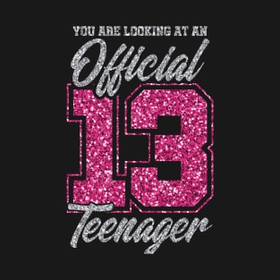 Official Teenager 13th Birthday Gift T-Shirt T-Shirt