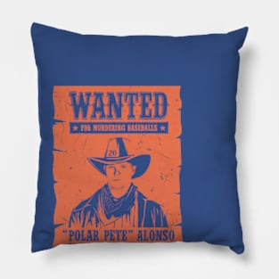 Pete Alonso Wanted Poster Pillow