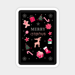 Winter Christmas  Festive Holiday Mood Magnet