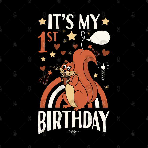 1st Birthday Squirrel by Tesszero