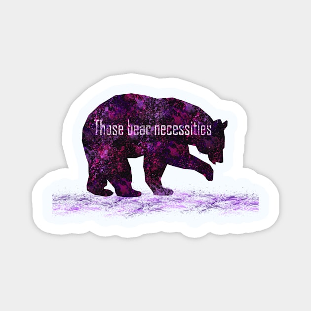 Bear Necessities Magnet by cmartwork