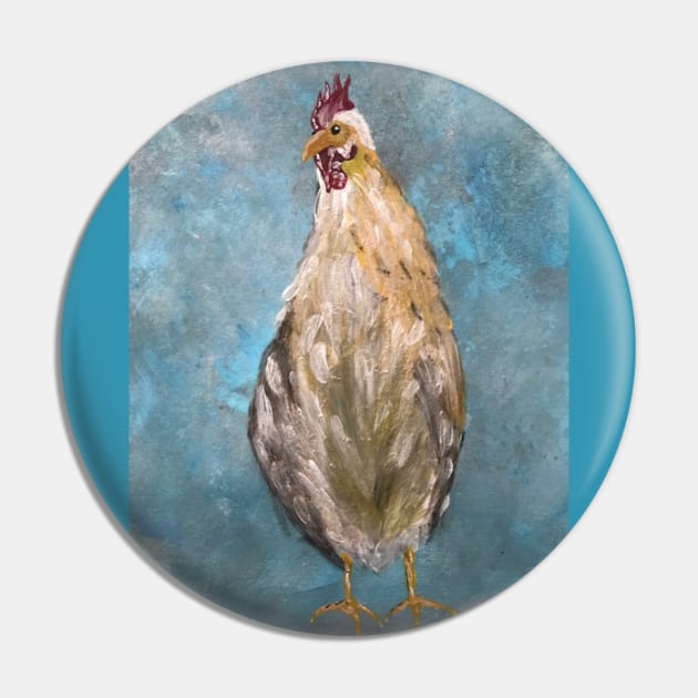 Isa Brown Hen Pin by designInk