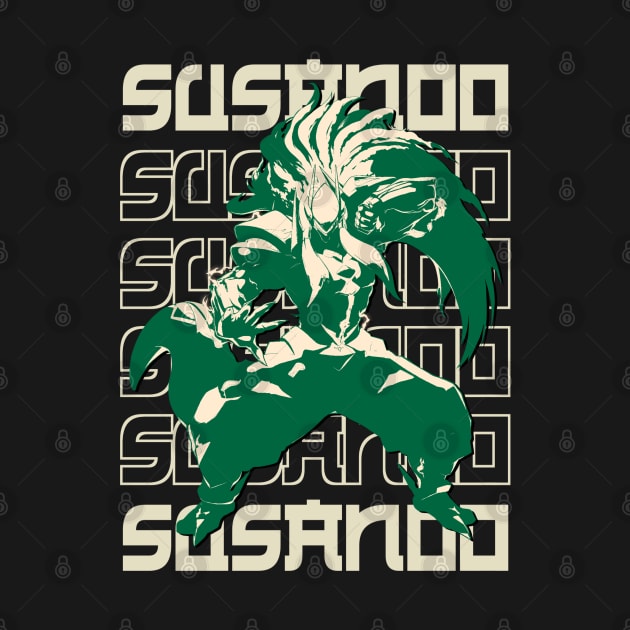 Green Susanoo text style by NekerArt