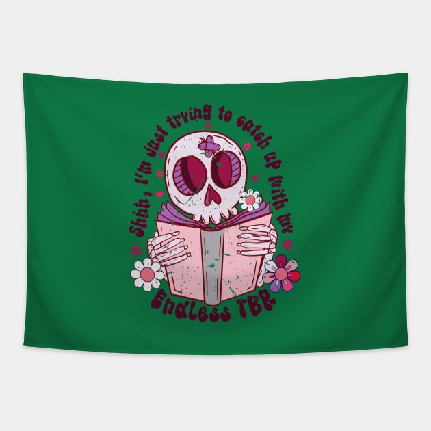 Shhh I'm just trying to catch up with my endless tbr Tapestry by Zedeldesign