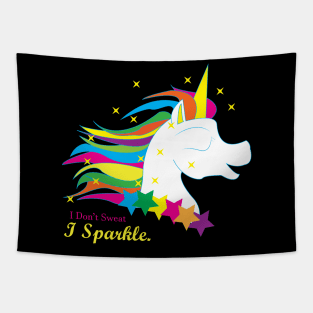 I Don't Sweat, I Sparkle Tapestry