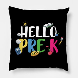 Hello Pre K Cool Back To School Pre Kindergarten Gift Pillow