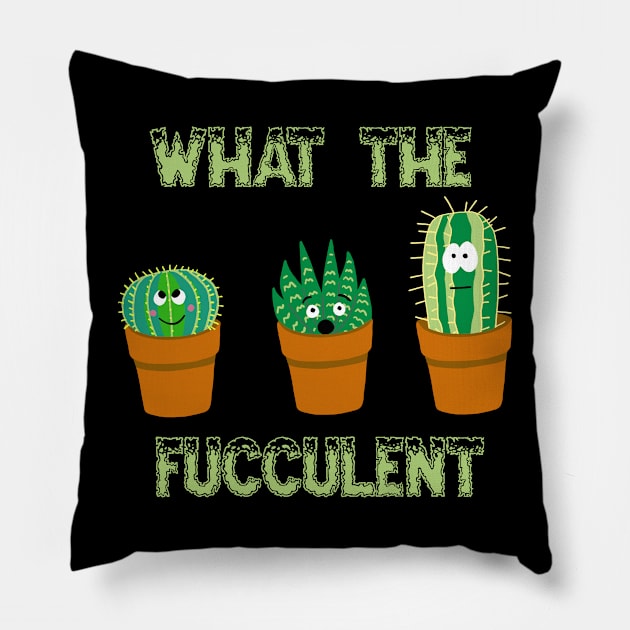 What the Fucculent Trio Pillow by SNK Kreatures