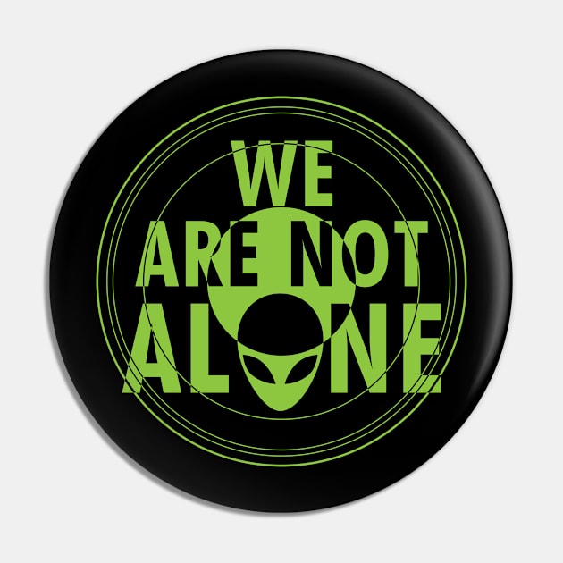 Retro Vintage Cute Green Alien UFO UAP Extraterrestrial Believer Slogan Scifi Meme Pin by Originals By Boggs