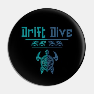 Polynesian Turtle - Drift Scuba Dive Pin