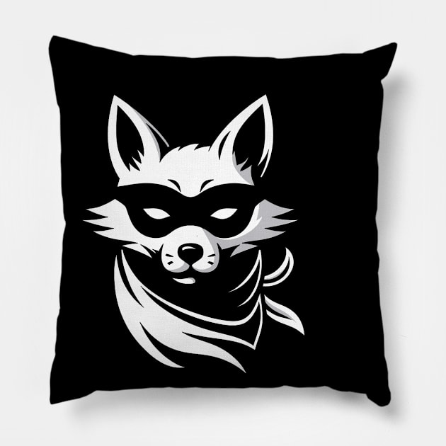 Thieving Fox Pillow by Lovely Animals