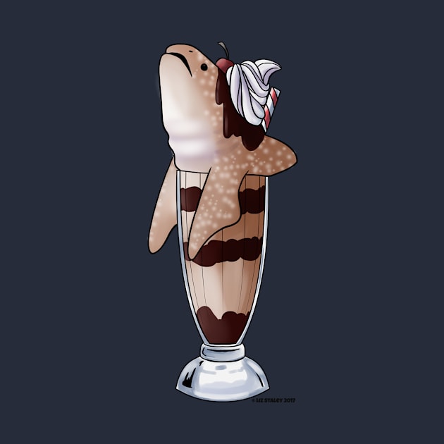 Peanut Butter Chocolate Whale Milkshark by lizstaley