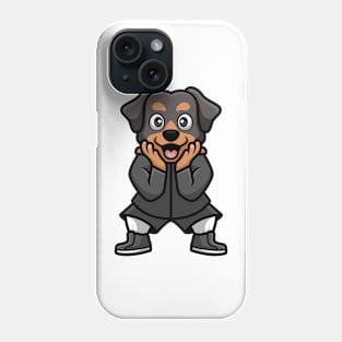 Shocked Rottweiler Cartoon Phone Case