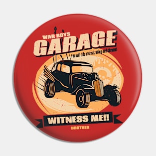 Warboys garage Pin