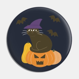 Halloween cat Pin