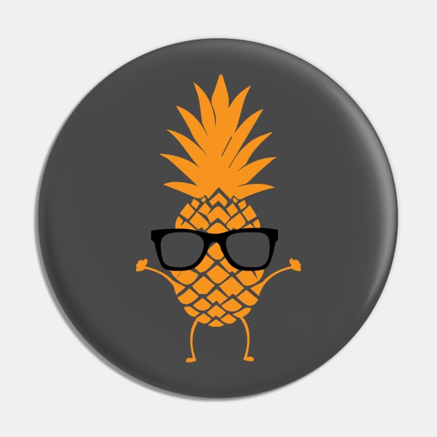 Hipster Pineapple Pin by DANPUBLIC