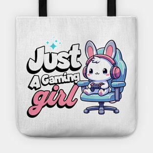 Just a Gaming Girl - Bunny with Headphones Tote