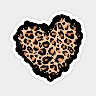 Heart shape leopard pattern valentines day gift idea Magnet