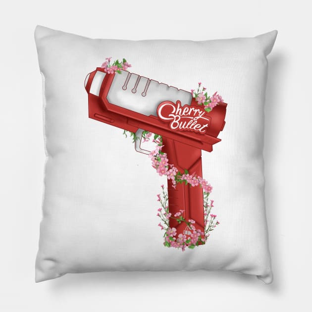 Cherry Bullet Floral Lightstick kpop Pillow by RetroAttic