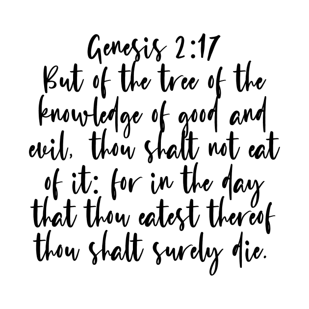 Genesis 2:17 Bible Verse by Bible All Day 