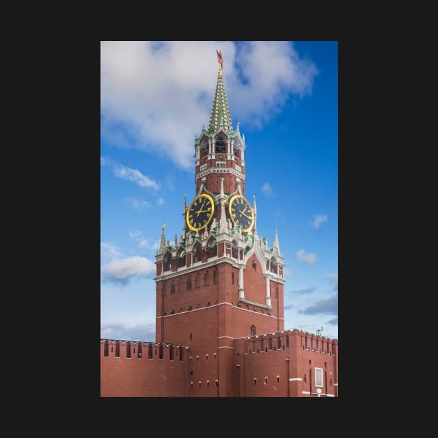 Spasskaya tower of Kremlin in Moscow, Russia by mitzobs