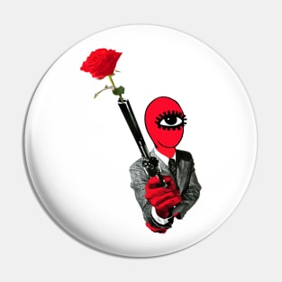 Cyclops Rose Shooter Pin
