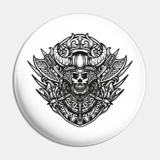 Viking Skull Pin