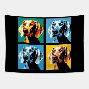 Weimaraner Pop Art - Dog Lover Gifts Tapestry